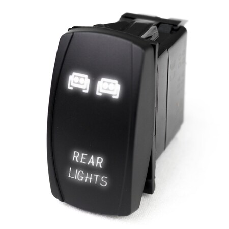 Race Sport Led Rocker Switch W/ White Led Radiance (Rear Lights) RSLJ60W